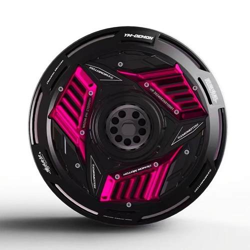 豫玛7代恶魔电机小牛九号10/12寸2500w 3500WP省电瓦片版碟刹电机 - 图1