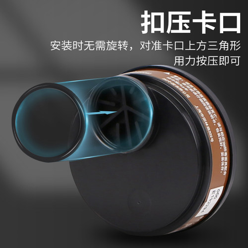3M滤毒盒3301CN有机蒸汽3001化工业气体3200防毒面具活性炭过滤盒 - 图2