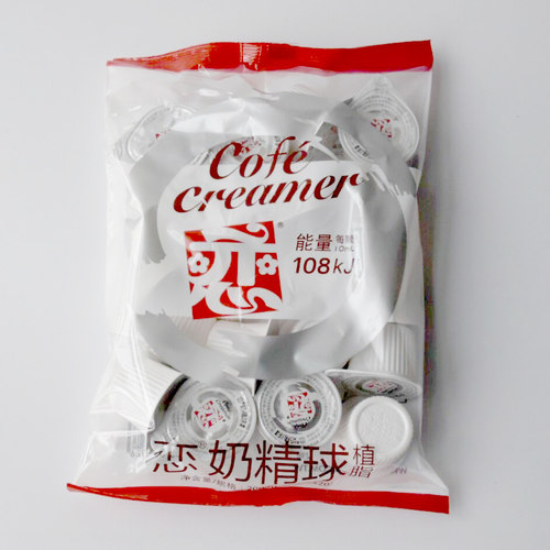 包邮 台湾恋奶精(植脂) 恋牌奶油球奶球 咖啡伴侣 20粒 *10ml - 图0