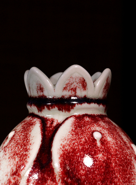 钧瓷四季有余 煤烧花瓶居家装饰摆件中式复古风送礼收藏陶瓷鱼瓶