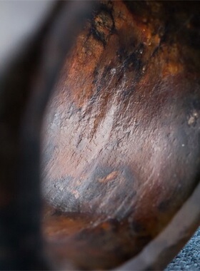 男款指环河磨玉籽料标准圈口戒指