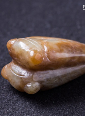 和田糖料一鸣惊人挂件黄白老玉