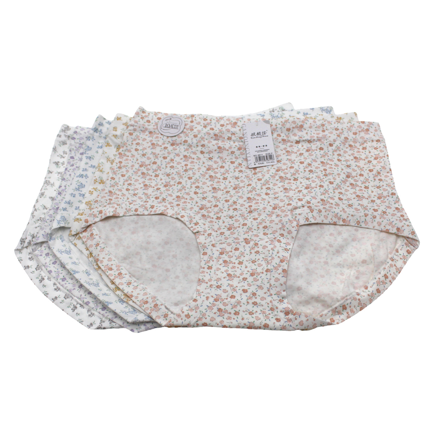 女士中腰印花棉8811包臀中版弹力贴身好穿内裤田园短裤630碎花,淘宝优惠券,粉丝福利购,淘宝优惠卷