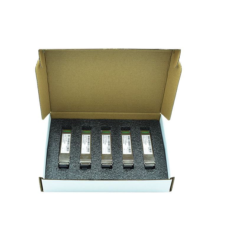 SFP光模块吸塑包装GEPON光模块收纳盒包装盒sfp+透明吸塑包装塑封盒PET材质加厚XFP单只对折盒5只10只装纸盒 - 图2