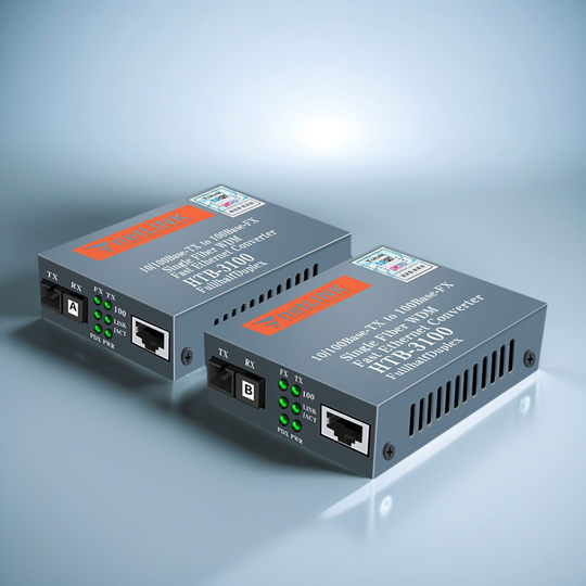 Optical fiber transceiver single fiber HTB-3100AB