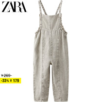 ZARA Discount Season Children Dress Girl Hair Side Ramee Back Strap Pants 6256338811