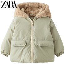 ZARA winter new baby toddler splicing nylon big coat jacket 5475564506