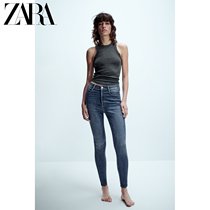 ZARA2023 Fall New Pint TRF Dress TRF Tight Body Shaping High Waisted Jeans 4806250401