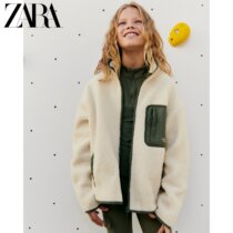 ZARA Winter New Child Dress Girl Hit with Cashmere Jacket Jacket 2878711712