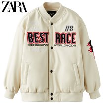 ZARA autumn winter new childlike boy imitation leather jacket jacket 3305751712