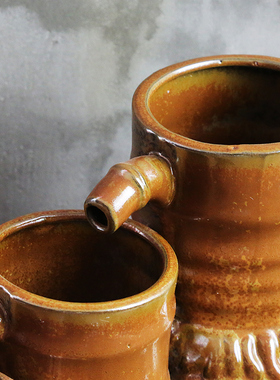 陶瓷中式禅意流水喷泉摆件