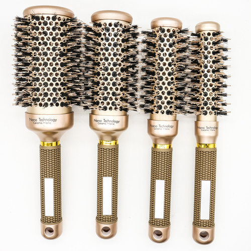 round Hair Brush Hair Roller Comb Curling Styling Hairbrush - 图3