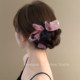 Luoli Qimeng~Korean satin bow hair tie