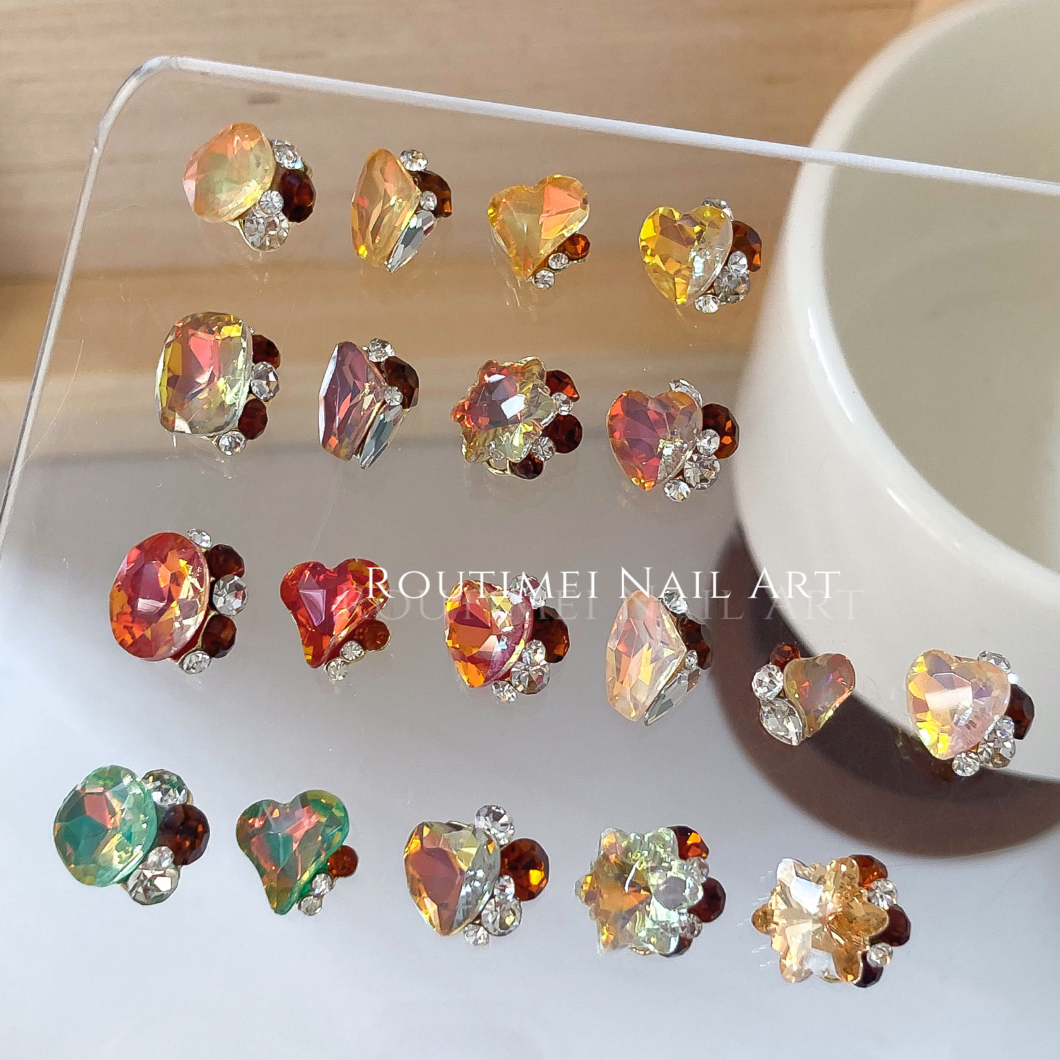 柔荑美美甲爆闪钻饰彩色水晶装饰DIY配件高级感成品堆钻指甲装饰,淘宝优惠券,粉丝福利购,淘宝优惠卷