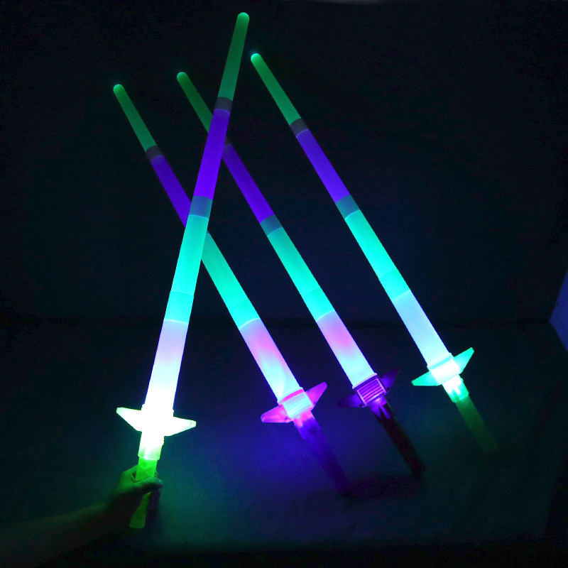 儿童玩具宝剑男孩发光四节棒荧光棒演唱会道具夜市套圈摆摊小玩具,淘宝优惠券,粉丝福利购,淘宝优惠卷