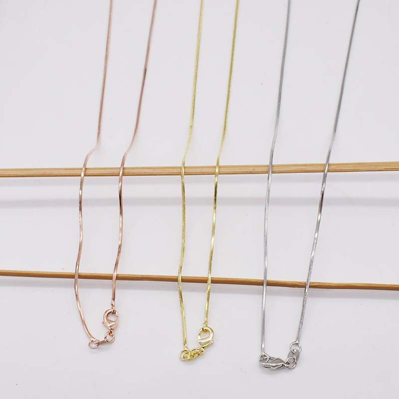 925半银项链银链子女 八角链蛇骨链裸链 简约项链无吊坠 单配链,淘宝优惠券,粉丝福利购,淘宝优惠卷