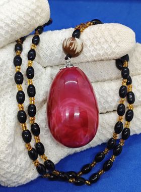 精品现开彩色佛心果老果菩提果原果彩色成品吊坠