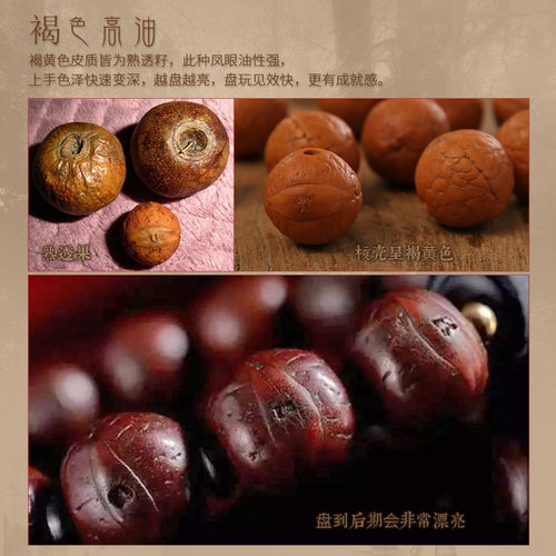 樱樱【盛】大凤眼菩提子手串 尼泊尔红皮龙眼菩提子 原籽文玩佛珠 - 图1