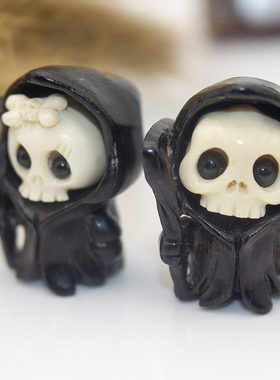 呆萌黑檀木文玩手串diy原创