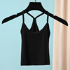 Women's suspender backless top base shirt sexy