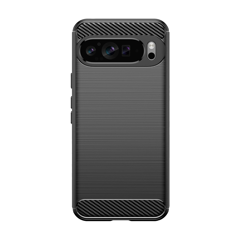 适用于谷歌PIXEL 9Pro手机壳新款碳纤维拉丝超薄硅胶软壳防摔防滑保护套全包边 - 图3