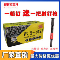 Ceiling M6M8 Integrated Shooting Nail Silenced Gun Nail 32 Fire Mini Gun Nail Furnishing Electric Water Pipe Card Keel Round Straight Nail