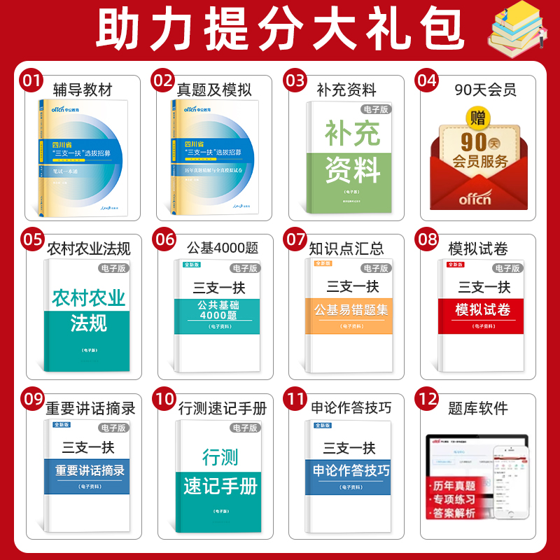 中公四川三支一扶考试资料2024年四川省三支一扶考试一本通教材历年真题库试卷招聘考试用书笔试职业能力测验支农支医支教网课2023 - 图0