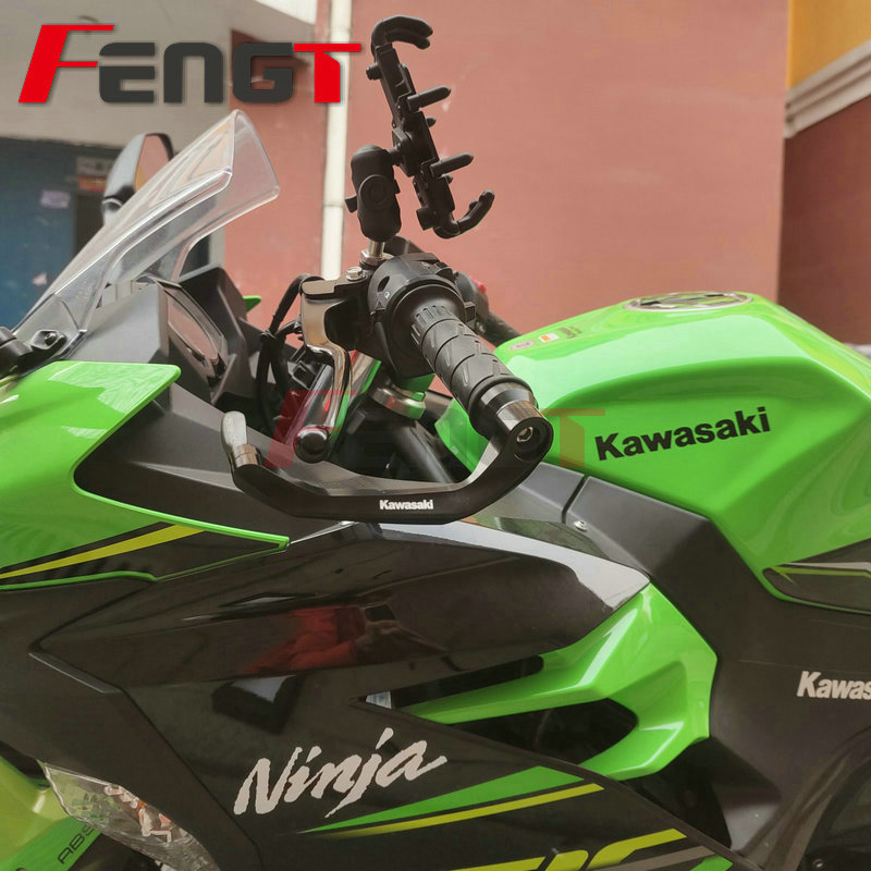 适用川崎NINJA400 250 300 Z400 Z900改装防摔刹车牛角护手弓手把-图1