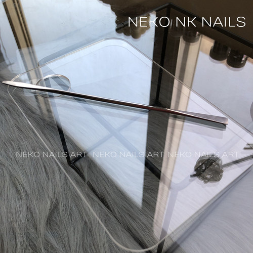 NEKO NK 透明亚克力调色盘  极简风美甲调胶板调色棒 拍照背景板 - 图0