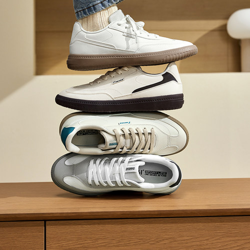 361德训鞋夏季透气男鞋薄底休闲运动鞋T头赛车鞋软底板鞋小白鞋男 - 图1