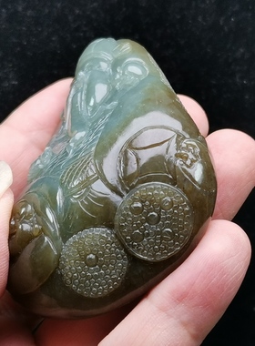 天然财神弥勒佛新疆和田玉