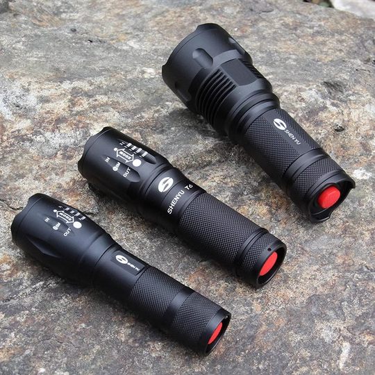 Shenyu super bright long range outdoor rechargeable flashlight