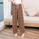 Cotton silk wide leg pants summer women's casual nine-point pants