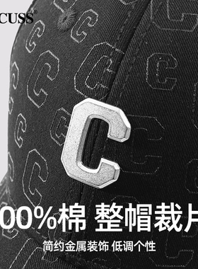 CACUSS金属C标男士棒球帽纯棉