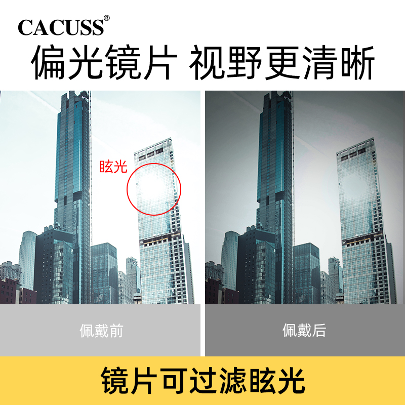 cacuss太阳帽女面罩防晒帽防紫外线偏光户外钓鱼可调节遮脸遮阳帽 - 图1