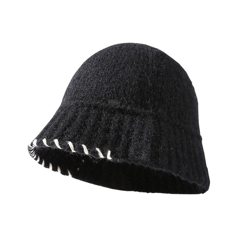 CACUSS帽子女秋冬新款渔夫帽保暖毛线帽氛围感针织帽显脸小盆帽潮,淘宝优惠券,粉丝福利购,淘宝优惠卷