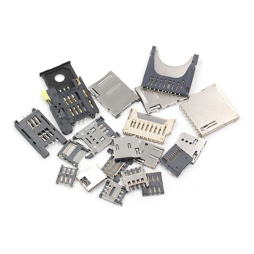 SD/MINI/TF/SIM/NANO/MICRO卡座卡槽卡托 大小/长短体 带自弹式 - 图0