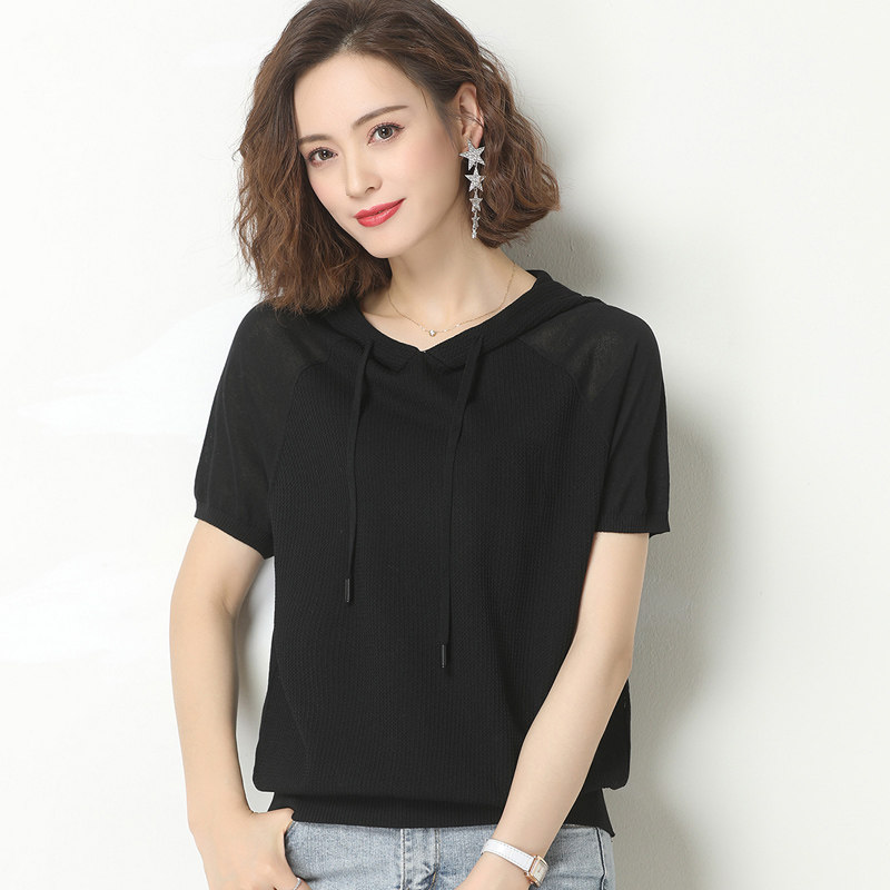 带帽短袖丅t恤2020新款宽松40卫衣 锦衫族卫衣/绒衫