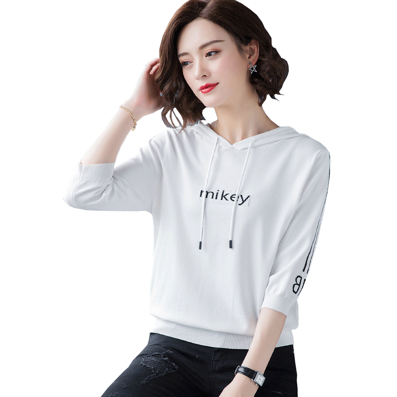 2020年新款卫衣女土宽松短款连帽40 锦衫族卫衣/绒衫