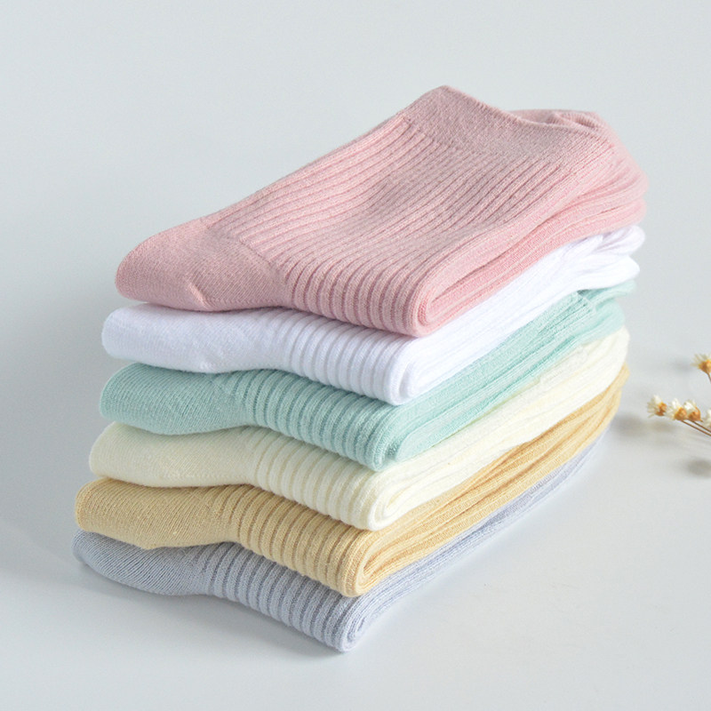 袜子女中筒袜纯棉秋冬季韩国可爱日系百搭纯色长袜子全棉防臭女袜,淘宝优惠券,粉丝福利购,淘宝优惠卷