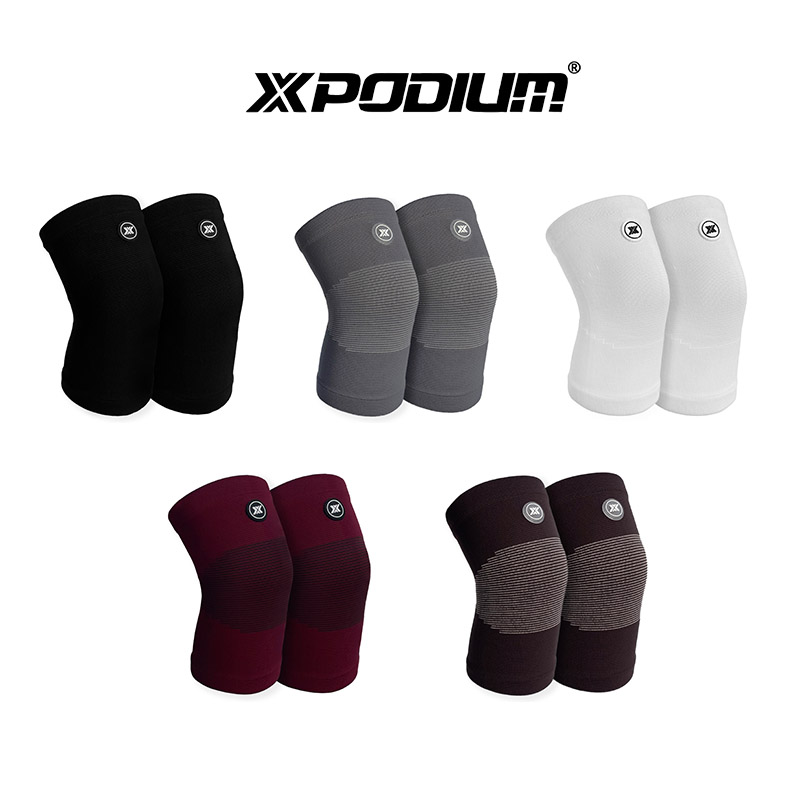 XPODIUM深蹲硬拉护膝力量举重针织弹力训练篮球跑步关节骑行运动 - 图3