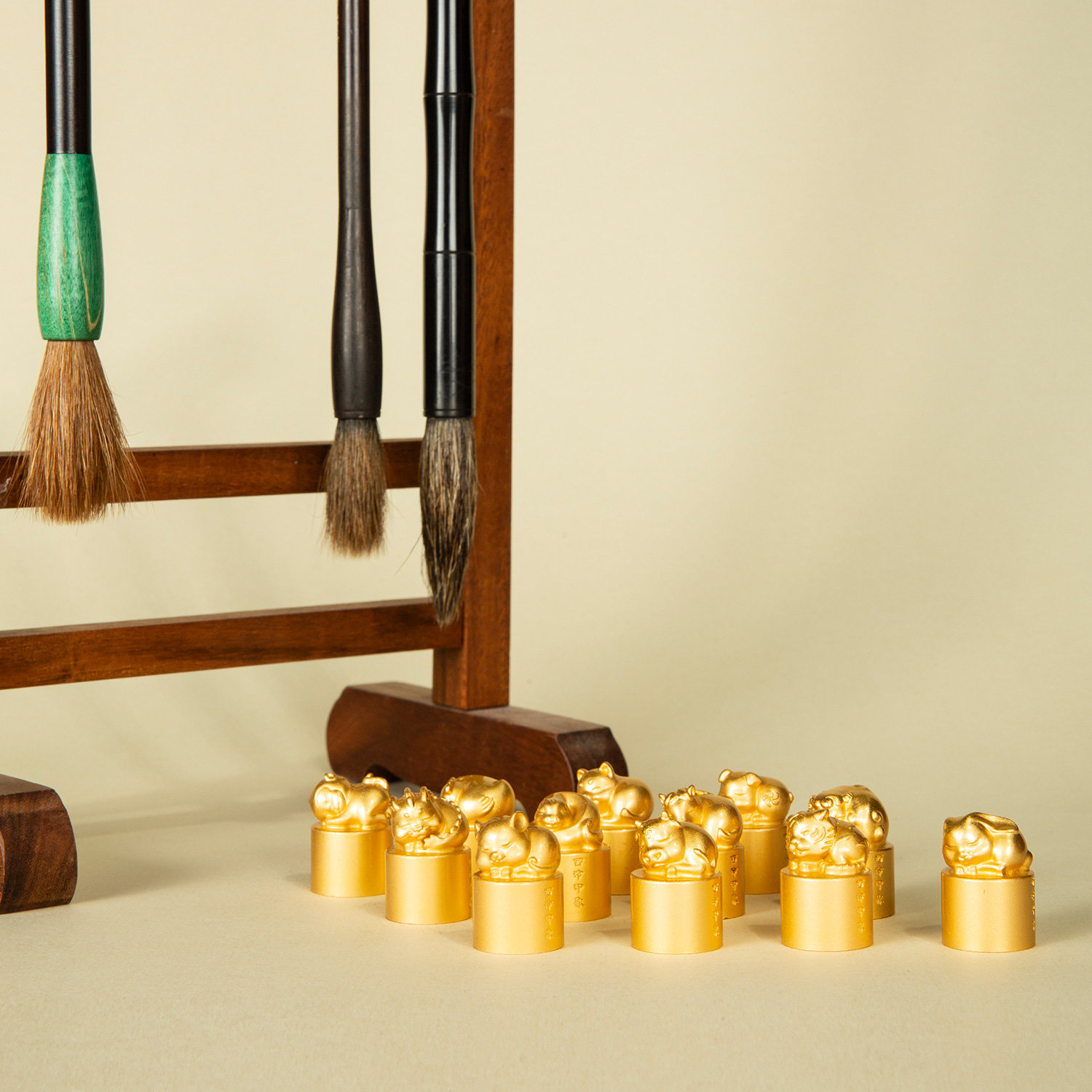 西泠印象十二生肖黄铜印章套装礼盒私人定制个人名字篆刻姓名章金属刻字学生儿童生日礼物创意文创礼品文创,淘宝优惠券,粉丝福利购,淘宝优惠卷