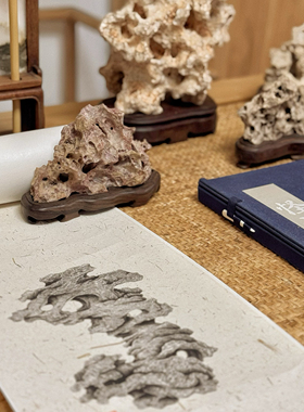 园冶志 文房赏石 香炉奇石盆景石天然原石头精品奇石收藏熏香礼品