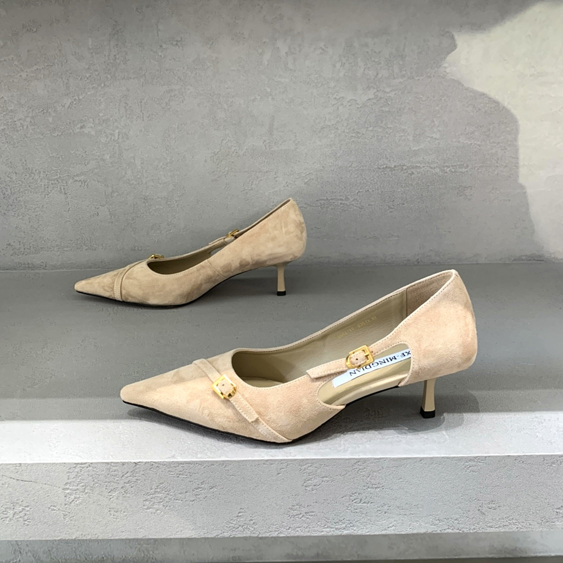 欧洲站女鞋2026春季新款欧货真皮浅口侧空时尚尖头高跟鞋女细跟潮,淘宝优惠券,粉丝福利购,淘宝优惠卷