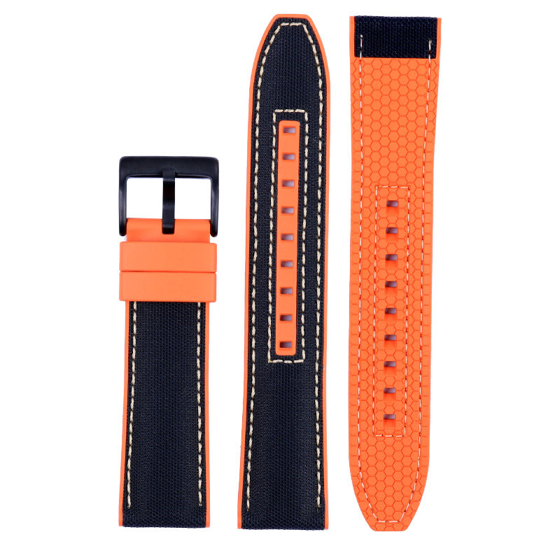 尼龙帆布硅胶适配舵手西铁城手表带 zethydum尊致登配件