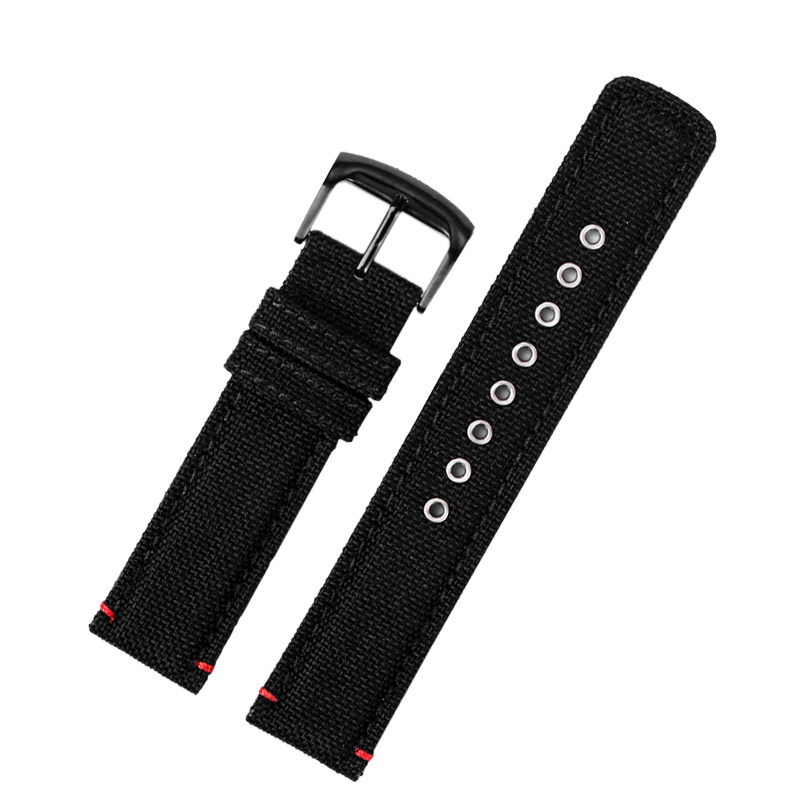 休闲适配西铁城骚橙系列帆布表带 zethydum尊致登配件