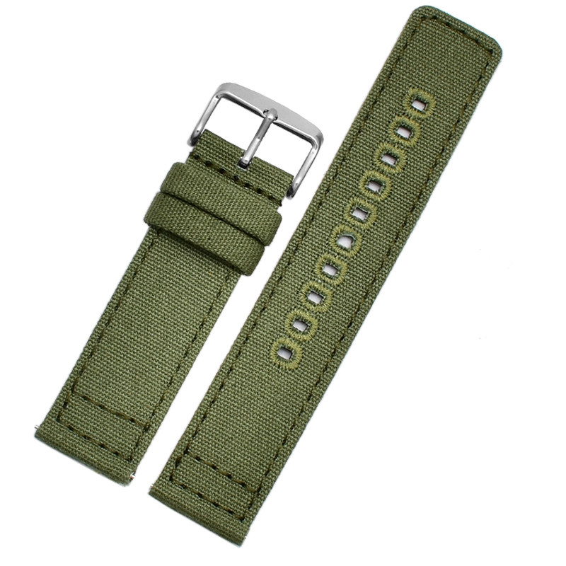 双面尼龙适配精工西铁城帆布表带 zethydum尊致登配件