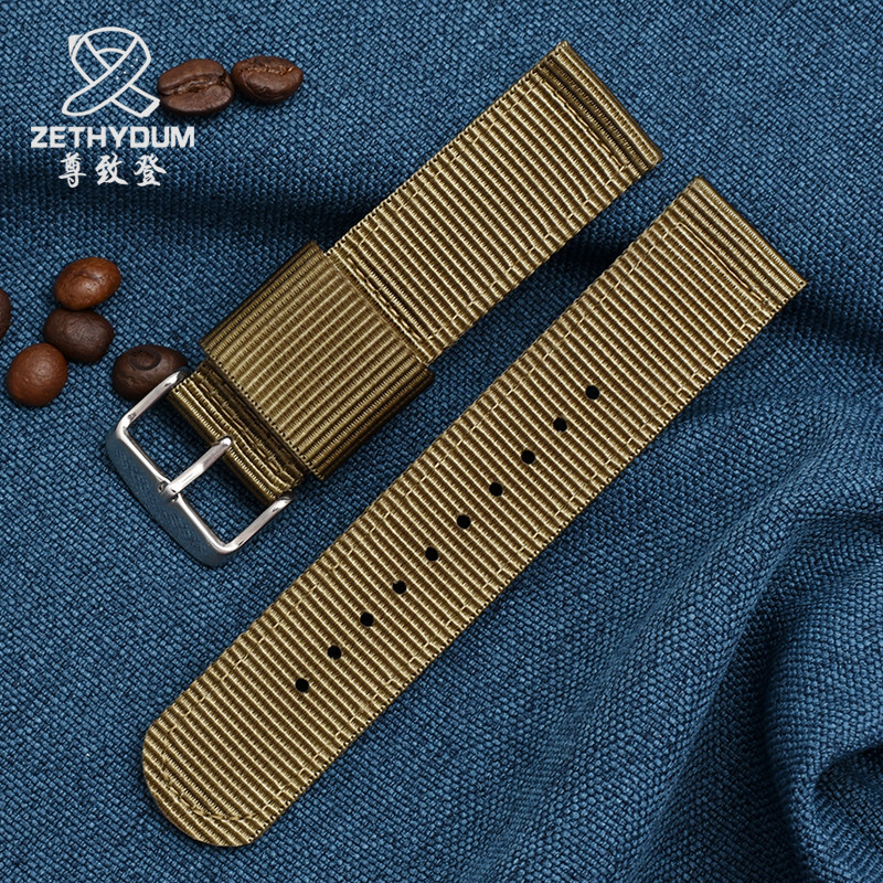 帆布简约时尚适配劳力士精工手表带 zethydum尊致登配件
