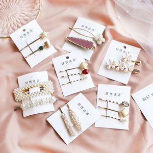 发夹网红珍珠头饰边夹