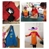 Модный милый фартук подходит для мужчин и женщин, делается под заказ, в корейском стиле, с печатью вашего логотипа